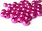 40 12mm Large Hole Pearls Hot Pink Pearl Beads Round Plastic Pearl Beads